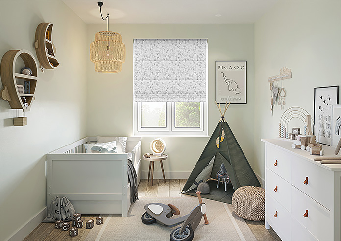 Dino Park, Onyx - Twist&Fit Roman Blind - Image 8